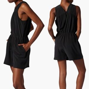 Equipment Black Sleeveless Romper